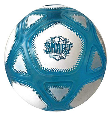 Smart Ball SBCB1B Football Gift for Boys and Girls from 6 Years Old Kick Up Counting Power Ball with Bright Lights and Sounds Training for Children, White and Blue - FoxMart™️ - Smart